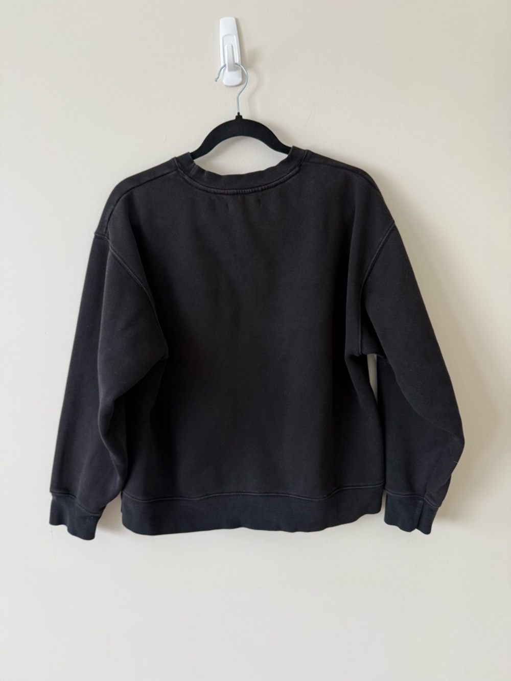 79. | Brunette The Label | Distressed Varsity Crew | - Picture 2 of 4